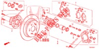 ACHTER REM (2) voor Honda CR-V DIESEL 2.2 ELEGANCE 5 deuren 6-versnellings handgeschakelde versnellingsbak 2013