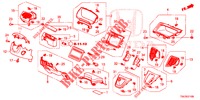 INSTRUMENTEN AFWERKING (COTE DE CONDUCTEUR) (LH) voor Honda CR-V DIESEL 2.2 ELEGANCE 5 deuren 6-versnellings handgeschakelde versnellingsbak 2013