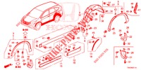 ZIJ DORPEL VERSIERING/BESCHERMER  voor Honda CR-V DIESEL 2.2 ELEGANCE 5 deuren 6-versnellings handgeschakelde versnellingsbak 2013