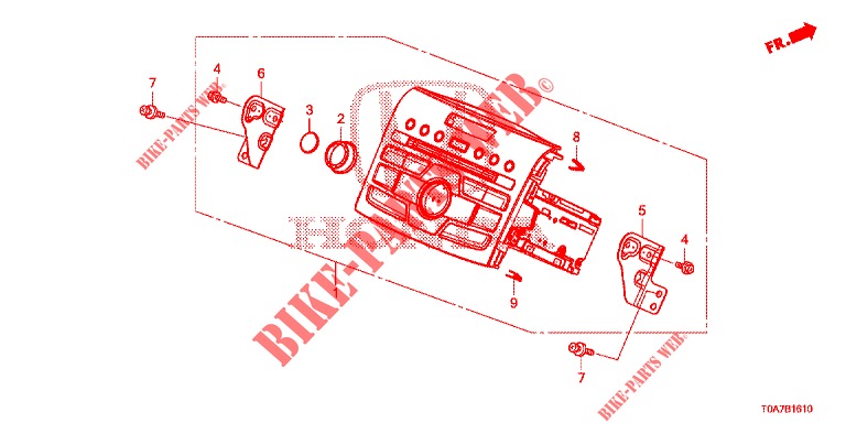 AUTOMATISCHE RADIO  voor Honda CR-V DIESEL 2.2 ELEGANCE 5 deuren 6-versnellings handgeschakelde versnellingsbak 2013