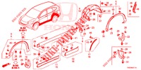ZIJ DORPEL VERSIERING/BESCHERMER  voor Honda CR-V DIESEL 1.6 ELEGANCE 5 deuren 6-versnellings handgeschakelde versnellingsbak 2016