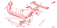 ACHTER BUMPER  voor Honda CR-V DIESEL 1.6 EXECUTIVE NAVI 4WD 5 deuren 6-versnellings handgeschakelde versnellingsbak 2016