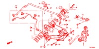 ACHTER ONDER ARM/RADIUS STANG  voor Honda CR-V DIESEL 1.6 EXECUTIVE NAVI 4WD 5 deuren 6-versnellings handgeschakelde versnellingsbak 2016