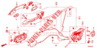 ACHTER PORTIER SLOTEN/BUITEN HENDEL  voor Honda CR-V DIESEL 1.6 EXECUTIVE NAVI 4WD 5 deuren 6-versnellings handgeschakelde versnellingsbak 2016