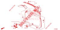 ACHTERKLEP VOERING/ ACHTER PANEEL VOERING(2DE)  voor Honda CR-V DIESEL 1.6 EXECUTIVE NAVI 4WD 5 deuren 6-versnellings handgeschakelde versnellingsbak 2016