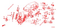 BEDIENINGSEENNEID (COMPARTIMENT MOTEUR) (3) voor Honda CR-V DIESEL 1.6 EXECUTIVE NAVI 4WD 5 deuren 6-versnellings handgeschakelde versnellingsbak 2016