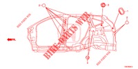 DOORVOERTULLE (LATERAL) voor Honda CR-V DIESEL 1.6 EXECUTIVE NAVI 4WD 5 deuren 6-versnellings handgeschakelde versnellingsbak 2016