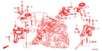 MOTOR BEVESTIGINGEN (DIESEL) (1) voor Honda CR-V DIESEL 1.6 EXECUTIVE NAVI 4WD 5 deuren 6-versnellings handgeschakelde versnellingsbak 2016