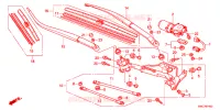 VOOR RUITESPROEIER (LH) voor Honda CRV DIESEL LUXURY 5 deuren 6-versnellings handgeschakelde versnellingsbak 2012