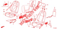 VOOR ZITTING/VEILIGHEIDSRIEMEN (D.) voor Honda CR-V HYBRID 2.0 BASE 5 deuren CVT elektronische versnellingsbak 2019