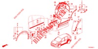 ZIJ DORPEL VERSIERING/BESCHERMER  voor Honda CR-V HYBRID 2.0 BASE 5 deuren CVT elektronische versnellingsbak 2019