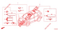 BEDRADINGSBUNDEL (4) (LH) voor Honda CR-V HYBRID 2.0 MID 5 deuren CVT elektronische versnellingsbak 2019