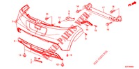 ACHTER BUMPER  voor Honda CR-Z IMA BASE 3 deuren 6-versnellings handgeschakelde versnellingsbak 2012