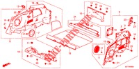 ACHTER ZIJDE VOERING(2DE)  voor Honda CR-Z IMA BASE 3 deuren 6-versnellings handgeschakelde versnellingsbak 2012