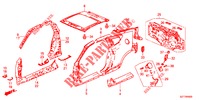 BUITEN PANELEN/ACHTER PANEEL  voor Honda CR-Z IMA BASE 3 deuren 6-versnellings handgeschakelde versnellingsbak 2012
