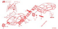 EMBLEMEN/WAARSCHUWINGSLABELS  voor Honda CR-Z IMA BASE 3 deuren 6-versnellings handgeschakelde versnellingsbak 2012