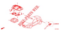 INTERIEUR VERLICHTING  voor Honda CR-Z IMA BASE 3 deuren 6-versnellings handgeschakelde versnellingsbak 2012