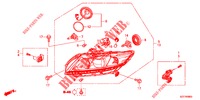 KOPLAMP  voor Honda CR-Z IMA BASE 3 deuren 6-versnellings handgeschakelde versnellingsbak 2012