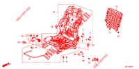 V. ZITTING COMPONENTEN (G.) (HAUTEUR MANUELLE) voor Honda CR-Z IMA BASE 3 deuren 6-versnellings handgeschakelde versnellingsbak 2012