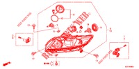KOPLAMP  voor Honda CR-Z IMA THIS IS 3 deuren 6-versnellings handgeschakelde versnellingsbak 2012