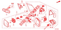 SPIEGEL/ZONNEKLEP  voor Honda CR-Z IMA THIS IS 3 deuren 6-versnellings handgeschakelde versnellingsbak 2012