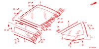 VOOR RUIT/ ACHTER RUIT  voor Honda CR-Z IMA THIS IS 3 deuren 6-versnellings handgeschakelde versnellingsbak 2012