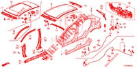BUITEN PANELEN/ACHTER PANEEL  voor Honda HR-V DIESEL 1.6 EXCLUSIVE 5 deuren 6-versnellings handgeschakelde versnellingsbak 2016