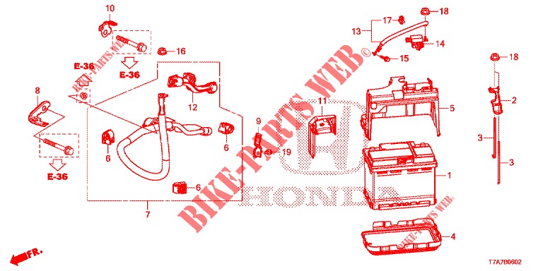 ACCU/ONTSTEKINGSSPOEL (DIESEL) voor Honda HR-V DIESEL 1.6 EXCLUSIVE 5 deuren 6-versnellings handgeschakelde versnellingsbak 2016