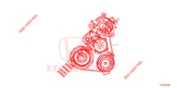 ALTERNATOR RIEM (DIESEL) voor Honda HR-V DIESEL 1.6 EXECUTIVE 5 deuren 6-versnellings handgeschakelde versnellingsbak 2016