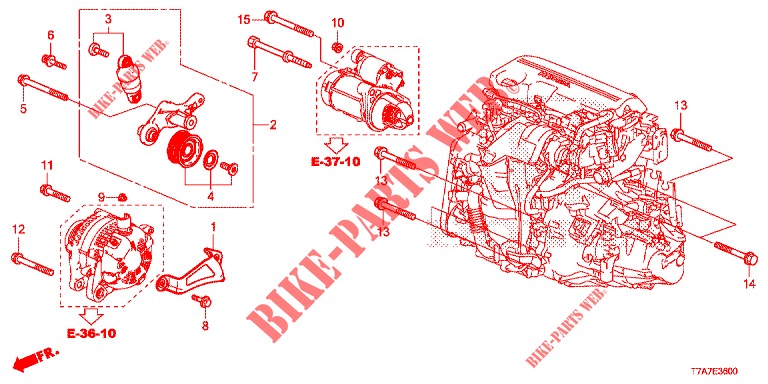 AUTOMATISCH SPANNER (DIESEL) voor Honda HR-V DIESEL 1.6 EXECUTIVE 5 deuren 6-versnellings handgeschakelde versnellingsbak 2016