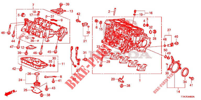 CILINDERBLOK/OLIEPAN (DIESEL) voor Honda HR-V DIESEL 1.6 EXECUTIVE 5 deuren 6-versnellings handgeschakelde versnellingsbak 2016