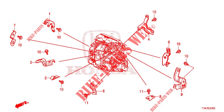 MOTOR DRAAD BUNDEL STANG (DIESEL) voor Honda HR-V DIESEL 1.6 EXECUTIVE 5 deuren 6-versnellings handgeschakelde versnellingsbak 2016