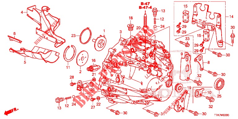 P.S. VERSNELLINGBOX  voor Honda HR-V DIESEL 1.6 EXECUTIVE 5 deuren 6-versnellings handgeschakelde versnellingsbak 2016