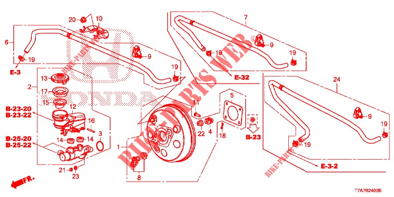 REM HOOFDCILINDER/HOOFDSPANNING (LH) voor Honda HR-V DIESEL 1.6 EXECUTIVE 5 deuren 6-versnellings handgeschakelde versnellingsbak 2016
