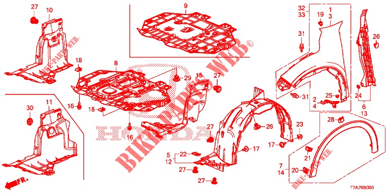 VOOR KAPPEN  voor Honda HR-V DIESEL 1.6 EXECUTIVE 5 deuren 6-versnellings handgeschakelde versnellingsbak 2016