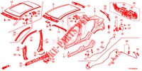 BUITEN PANELEN/ACHTER PANEEL  voor Honda HR-V 1.5 EXCLUSIVE 5 deuren 6-versnellings handgeschakelde versnellingsbak 2017