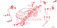 PARKEERSENSOR  voor Honda HR-V 1.5 EXCLUSIVE 5 deuren 6-versnellings handgeschakelde versnellingsbak 2017