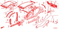 BUITEN PANELEN/ACHTER PANEEL  voor Honda HR-V 1.5 EXECUTIVE 5 deuren 6-versnellings handgeschakelde versnellingsbak 2017