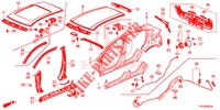 BUITEN PANELEN/ACHTER PANEEL  voor Honda HR-V DIESEL 1.6 EXECUTIVE 5 deuren 6-versnellings handgeschakelde versnellingsbak 2017