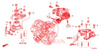 MOTOR BEVESTIGINGEN (1.5L) (AT) (1) voor Honda HR-V 1.5 EXCLUSIVE 5 deuren CVT versnellingsbak 2018