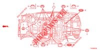 DOORVOERTULLE (INFERIEUR) voor Honda HR-V 1.5 EXECUTIVE 5 deuren 6-versnellings handgeschakelde versnellingsbak 2018