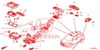 INTERIEUR VERLICHTING  voor Honda HR-V 1.5 EXECUTIVE 5 deuren 6-versnellings handgeschakelde versnellingsbak 2018