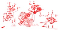 MOTOR BEVESTIGINGEN (1.5L) (AT) (1) voor Honda HR-V 1.5 EXECUTIVE 5 deuren CVT versnellingsbak 2018