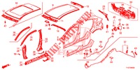 BUITEN PANELEN/ACHTER PANEEL  voor Honda HR-V DIESEL 1.6 COMFORT 5 deuren 6-versnellings handgeschakelde versnellingsbak 2019