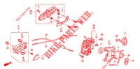 ACHTER PORTIER SLOT/BUITEN HENDEL (LH) voor Honda INSIGHT 1.3 IMA COMFORT 5 deuren CVT versnellingsbak 2010
