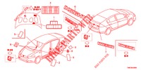 EMBLEMEN/WAARSCHUWINGSLABELS  voor Honda INSIGHT 1.3 IMA COMFORT 5 deuren CVT versnellingsbak 2010