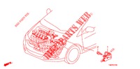 MOTOR DRAAD BUNDEL STANG(1.7L)(RH)  voor Honda INSIGHT 1.3 IMA COMFORT 5 deuren CVT versnellingsbak 2010