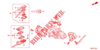 SLEUTEL CILINDER COMPONENTEN  voor Honda INSIGHT 1.3 IMA COMFORT 5 deuren CVT versnellingsbak 2010