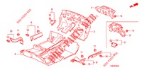 VLOERMAT/ISOLATOR  voor Honda INSIGHT 1.3 IMA COMFORT 5 deuren CVT versnellingsbak 2010