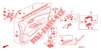 VOOR PORTIER VOERING (LH) voor Honda INSIGHT 1.3 IMA COMFORT 5 deuren CVT versnellingsbak 2010